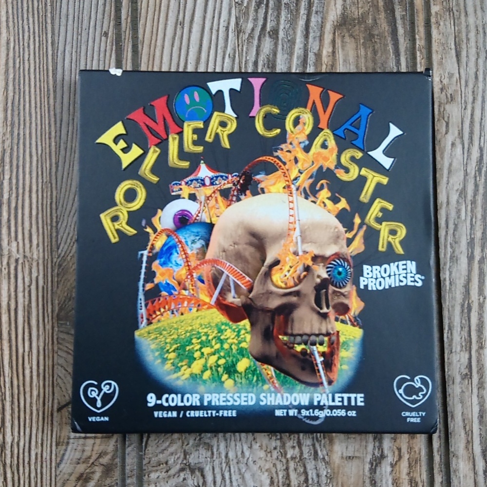 Zumiez Emotional Rollercoaster Broken Promises 9 Color Pressed Shadow Pallete